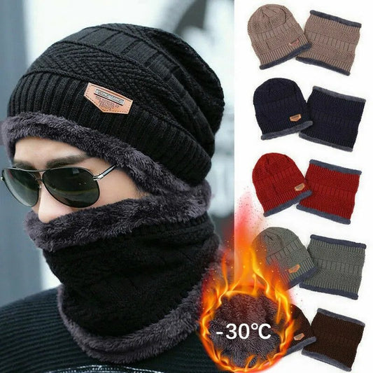 Winter Cap and neck warmer for Men and Women , HIGH QUALITY 2 Pcs Set (HR)