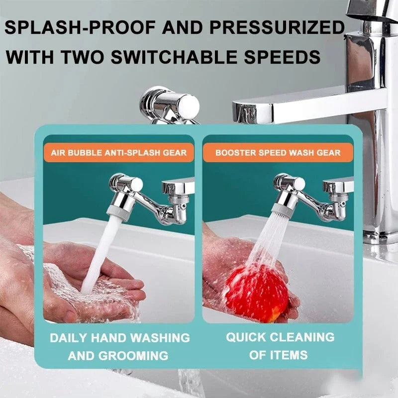 Multi-Functional Anti-Splash Kitchen And Bathroom Faucet Extender (PD)